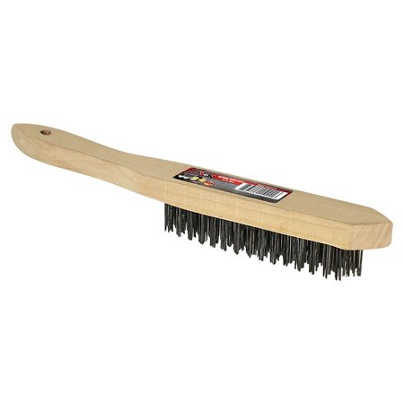 MIGHTY MAXX Wire Brush w Wood Handle 11in 083-15111
